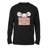 Willing To Undergo Scientific Research For Food Men/Unisex Drop Shoulder Sweatshirt in Black color