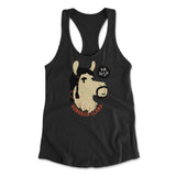 Kendrick Llama Womens Racerback Tank in Black color