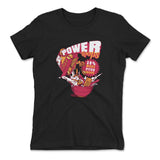 Power Loops Womens T-Shirt in Black color