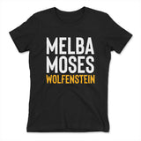 Melba Moses Wolfenstein Womens T-Shirt in Black color