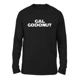 Gal Godonut Men/Unisex Drop Shoulder Sweatshirt in Black color