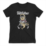 The Slothfather Womens T-Shirt in Black color