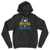 Allergic To Mornings Hoodie in Black color