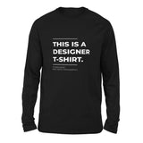 Designer Tshirt Men/Unisex Drop Shoulder Sweatshirt in Black color