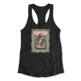 Monalisa Helmet Womens Racerback Tank in Black color