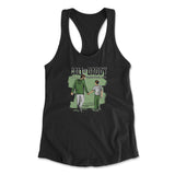 Call Of Daddy Womens Racerback Tank in Black color