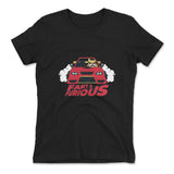 Fart And Furious Womens T-Shirt in Black color