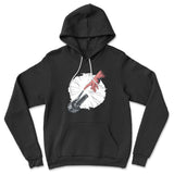 Creation Of Adam - Motorcycle Hoodie in Black color