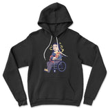 Monalisa Smoking Hoodie in Black color