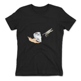 Creation Of Adam - Toilet Paper Womens T-Shirt in Black color