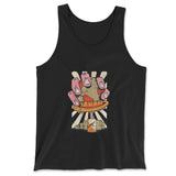 Planet Oil Squeezer Men/Unisex Tank in Black color