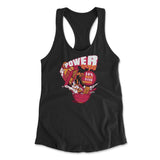 Power Loops Womens Racerback Tank in Black color