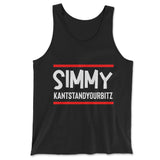 Simmy Kantstandyourbitz Men/Unisex Tank in Black color