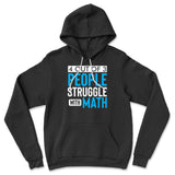 4 Out Of 3 People Struggle With Math Hoodie in Black color