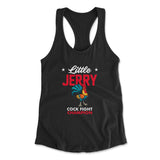 Little Jerry Womens Racerback Tank in Black color