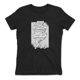 Debt Atlas Womens T-Shirt in Black color