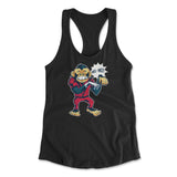 Dancing Monkey Jackson Womens Racerback Tank in Black color