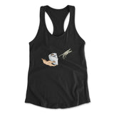 Creation Of Adam - Toilet Paper Womens Racerback Tank in Black color