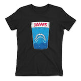 Jaws Teeth Womens T-Shirt in Black color