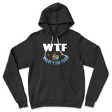WTF - Where's The Food Hoodie in Black color