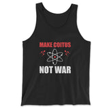 Make Coitus, Not War Men/Unisex Tank in Black color