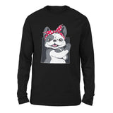 French Bulldog Men/Unisex Drop Shoulder Sweatshirt in Black color