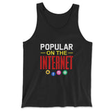 Popular On The Internet Men/Unisex Tank in Black color