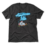 American Idle Men/Unisex T-Shirt in Dark Grey Heather color