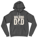 The Walking Dad Hoodie in Dark Grey Heather color