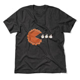 Pie Eating Cream Men/Unisex T-Shirt in Dark Grey Heather color