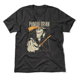 The Pandalorian Men/Unisex T-Shirt in Dark Grey Heather color