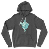Statue Of Liberty Marilyn Monroe Hoodie in Dark Grey Heather color