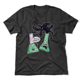 I Think You're Overreacting Men/Unisex T-Shirt in Dark Grey Heather color