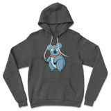 Koala Potter Hoodie in Dark Grey Heather color