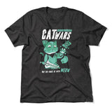 Cat Wars - May The Force Be With Meow Men/Unisex T-Shirt in Dark Grey Heather color