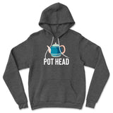 Pot Head Hoodie in Dark Grey Heather color