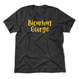 Bicurious George Men/Unisex T-Shirt in Dark Grey Heather color