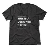 Designer Tshirt Men/Unisex T-Shirt in Dark Grey Heather color