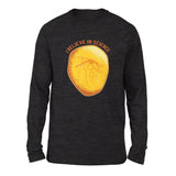 I Believe In Science Men/Unisex Drop Shoulder Sweatshirt in Dark Grey Heather color