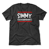 Simmy Kantstandyourbitz Men/Unisex T-Shirt in Dark Grey Heather color
