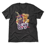 Pizza Kong Men/Unisex T-Shirt in Dark Grey Heather color
