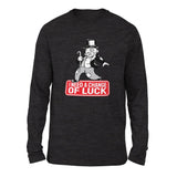 Change Luck Monopoly Parody Men/Unisex Drop Shoulder Sweatshirt in Dark Grey Heather color