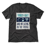 Things I Hate Men/Unisex T-Shirt in Dark Grey Heather color