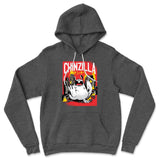 Chinzilla Monster Hoodie in Dark Grey Heather color