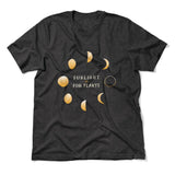 Night Moon Phases Men/Unisex T-Shirt in Dark Grey Heather color
