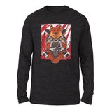 German Shepard Gamer Dog Men/Unisex Drop Shoulder Sweatshirt in Dark Grey Heather color