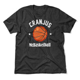 Cranjus Mcbasketball Men/Unisex T-Shirt in Dark Grey Heather color