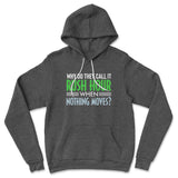 Why Do They Call It Rush Hour? Hoodie in Dark Grey Heather color