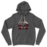 Sleepy Robot Hoodie in Dark Grey Heather color