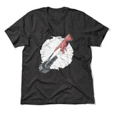 Creation Of Adam - Motorcycle Men/Unisex T-Shirt in Dark Grey Heather color